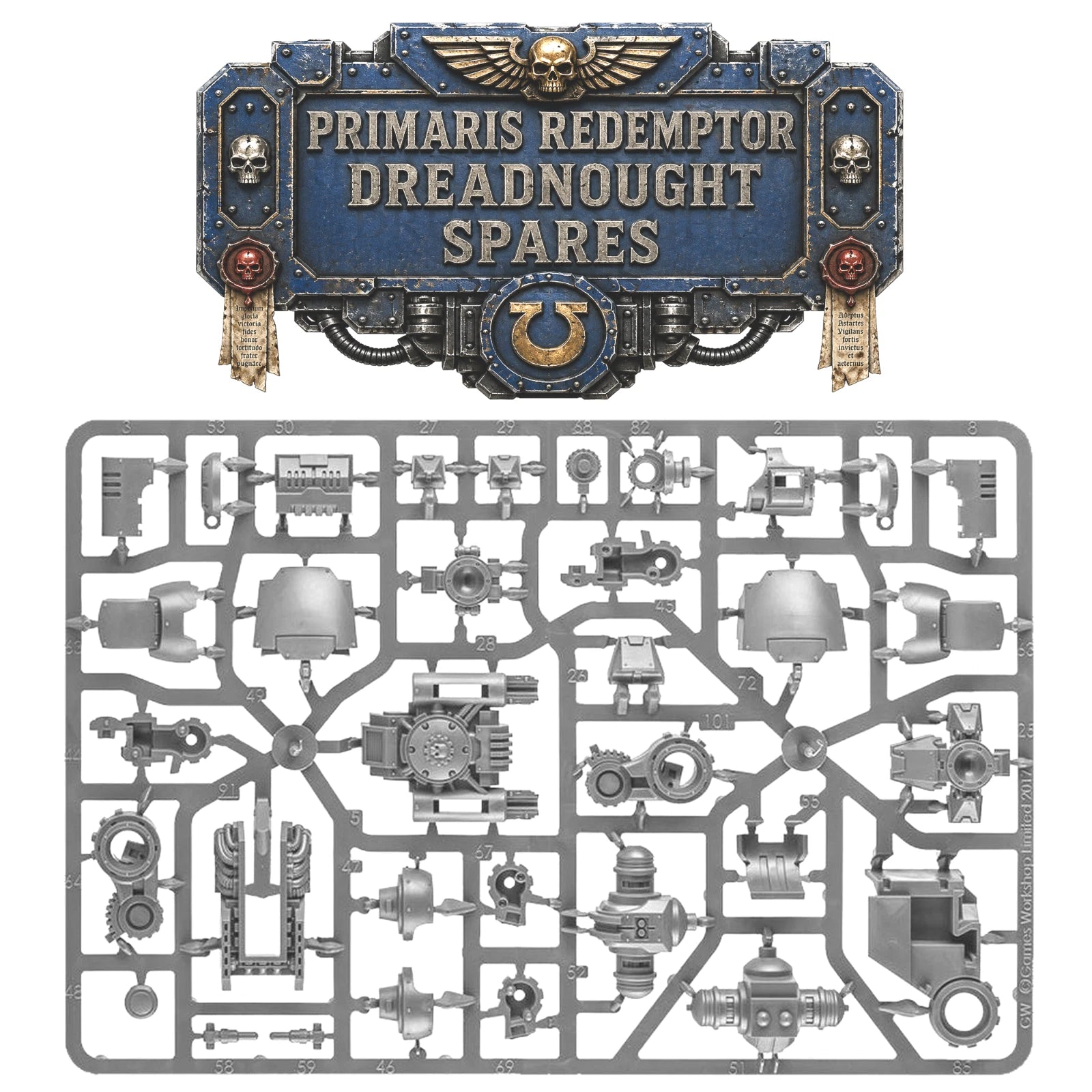 Warhammer 40K Space Marines Primaris Redemptor Dreadnought Sprue Spare Parts New